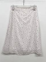 Melo Flower Chiffon Midi Skirt
