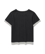 ミューズストライプレイヤードTシャツ Charcoal