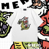 Snakey Dragon, Merry Christmas T-Shirt (White)