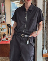 Verno Two-way Zip-up Half Shirt