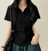 Brie button food short sleeve tee
