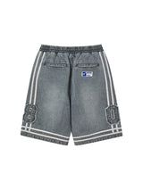 バスケットボールデニムハーフパンツ (GRAY)