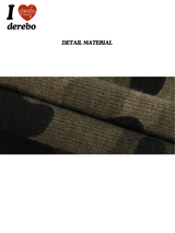 Camo retro U-neck sleeveless T-shirt