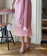 26SS★ Nadine Seersucker Tulip Wrap One Piece