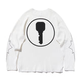 Circle Key's Waffle Long Sleeve (Ivory)