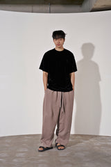 ドロップショルダーベルベット 1/2 T (Black)