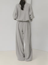 エッセンシャルフリースジップアップセットパンツ