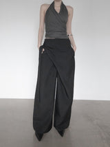 Blend Wrap Skirt Pants