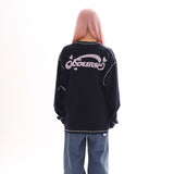 ワッフル コージー ロングスリーブ Tシャツ_ネイビー
