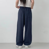 ステッチロゴストリングジョガーパンツ [NAVY]