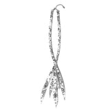 [hand made] paisley bandana knot necklace white