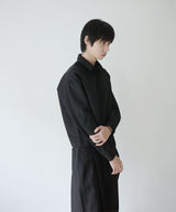 [DOJINOI] MUTE CROP SHIRTS BLACK