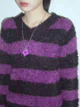 gleaming star dot necklace [purple]