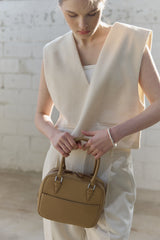 ブローチバッグミニ BEIGE