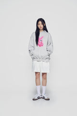 24FW レトロラビットフーディー グレー