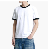 エッセンシャルスタンダード半袖リンガーTシャツ ホワイト