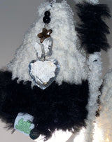 fluffy black cozy light