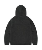 Bouclé Jersey Hoodie Charcoal
