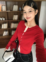 オールレイヤードインナー長袖カーディガン