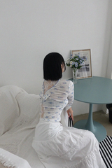 ミニット フラワー リボン トップ