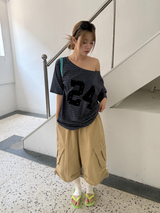 コットン バンディング バミューダパンツ