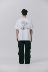 FMW フラワーグラフィック Tシャツ - ブラック