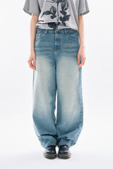 Light tin washed denim