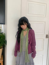 Kiho Round Boucle Summer Cardigan