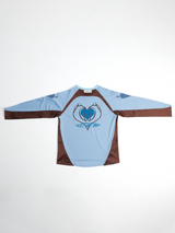 HEART SPORTS FOOTBALL JERSEY T(SKY BLUE)