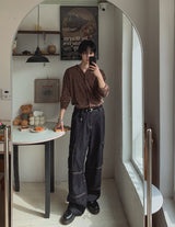 Abe Raw Stitch Cargo Denim Pants