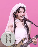 [QWER Piercing] Silver Angel Heart Piercing