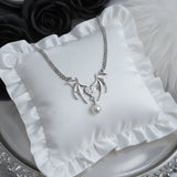 [IDLE Shuhua Necklace] Love Goth Bat Chain Semi Choker Necklace