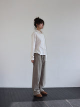 CORDUROY STRAP PANTS (BEIGE)