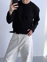 Basic crop long sleeves(4color)