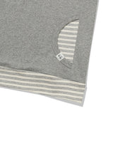STRIPE FRILL OFF-SHOULDER(GREY)