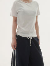 Terry round short-sleeve T-shirt -3C
