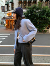 Normable wool winter tweed jacket