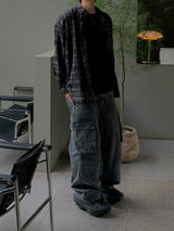 Monster Air Cargo Denim Pants 3C