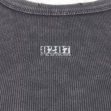 8287 ロゴヴィンテージスリーブレスTシャツ (グレー)
