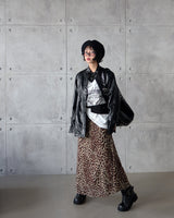 Glossy Leather Safari Half Jacket