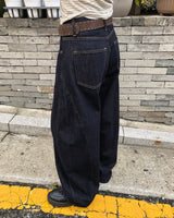 [MADE] Rude Saint-Jean denim stitch balloon-fit wide long pants