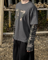 キャンバーカモレイヤードロングスリーブTシャツ