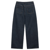 ベーシックデニムパンツ (dark blue)