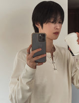 ロッキーフックヘンリーネックロングスリーブTシャツ