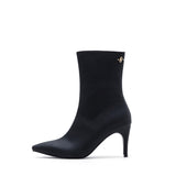 Slick Ankle Stiletto Heel(Matt Black)