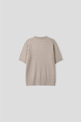 LMN Ron Twisted Cooling Henley Neck Short Sleeve Knitwear (6 colors)