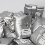 Mini 3-Ring Diary Keyring - Silver