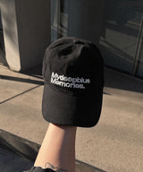 MM マイメモリーズウォッシュドキャップ (BLACK)