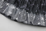 Galaxy Combo Frill Mini Skirt