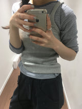Ripen point sleeveless top (7color)